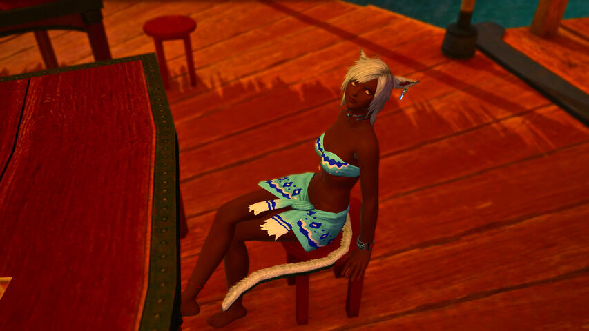 Chilling at the Beach Bar